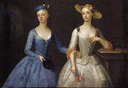 Enoch Seeman Lady Sophia and Lady Charlotte Fermor France oil painting artist